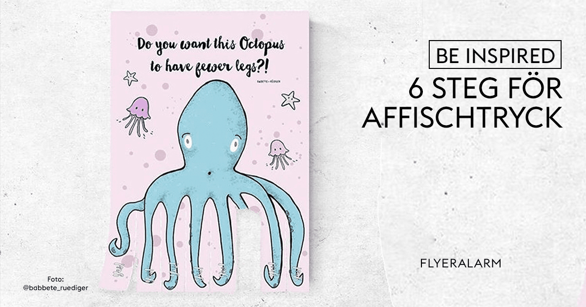 6 steg för affischertryck