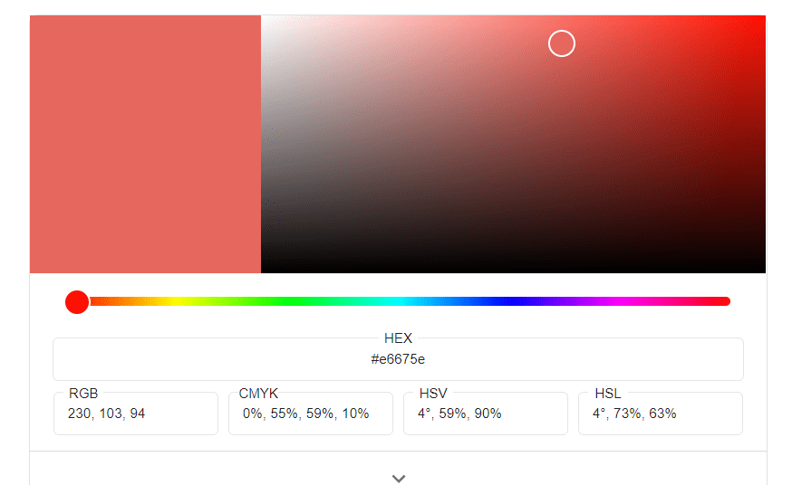Teamshop erstellen - Colorpicker Farbe wählen