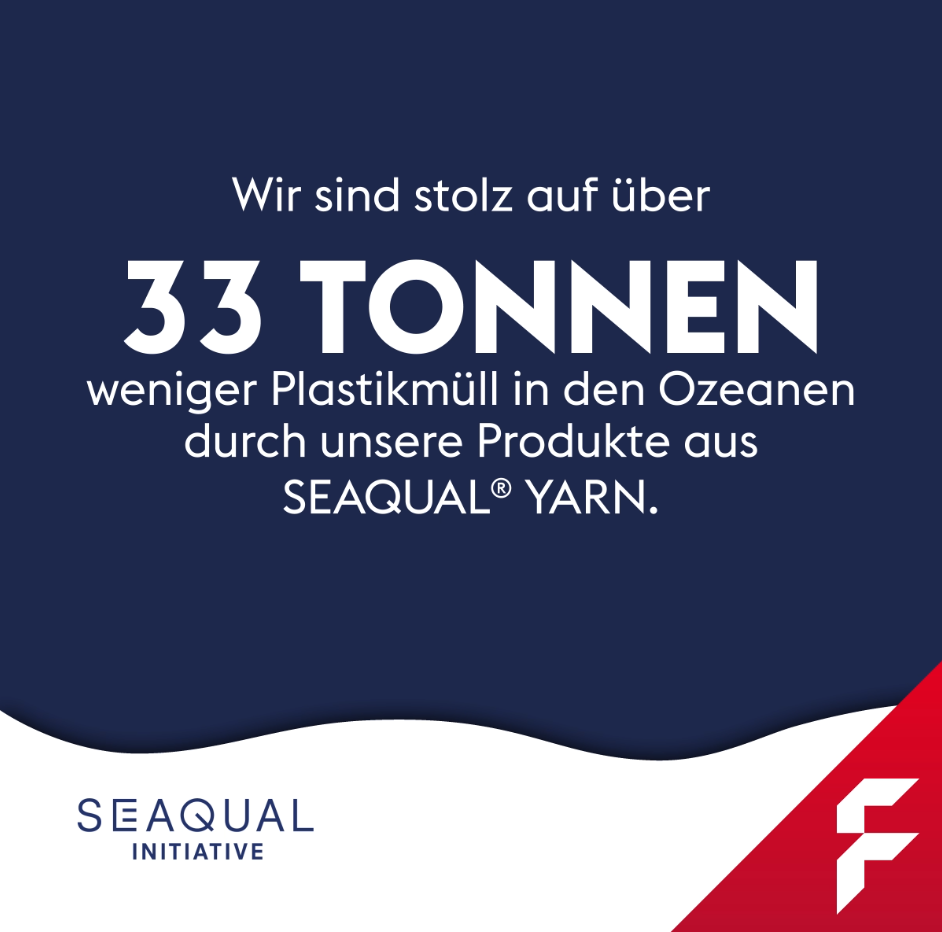 33 Tonnen aufbereiteter Meeresmüll durch SEAQUAL® Produkte