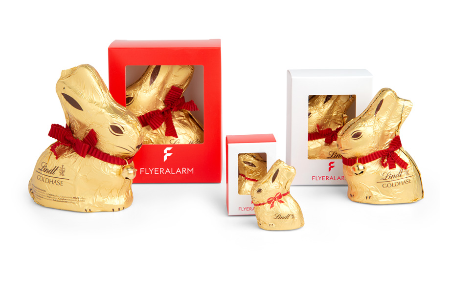 Lindt Goldhasen bedrucken