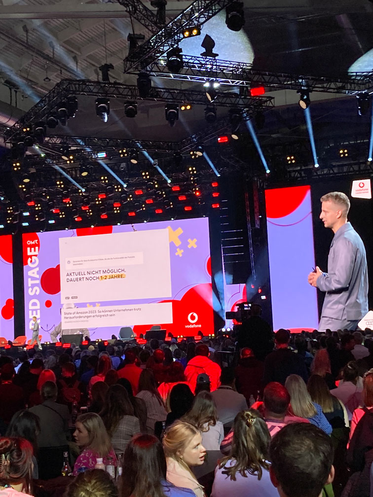 Johannes Kliesch auf dem OMR-Festival