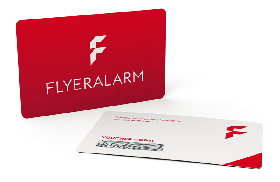 Gutscheine als dauerhafte Plastikkarten