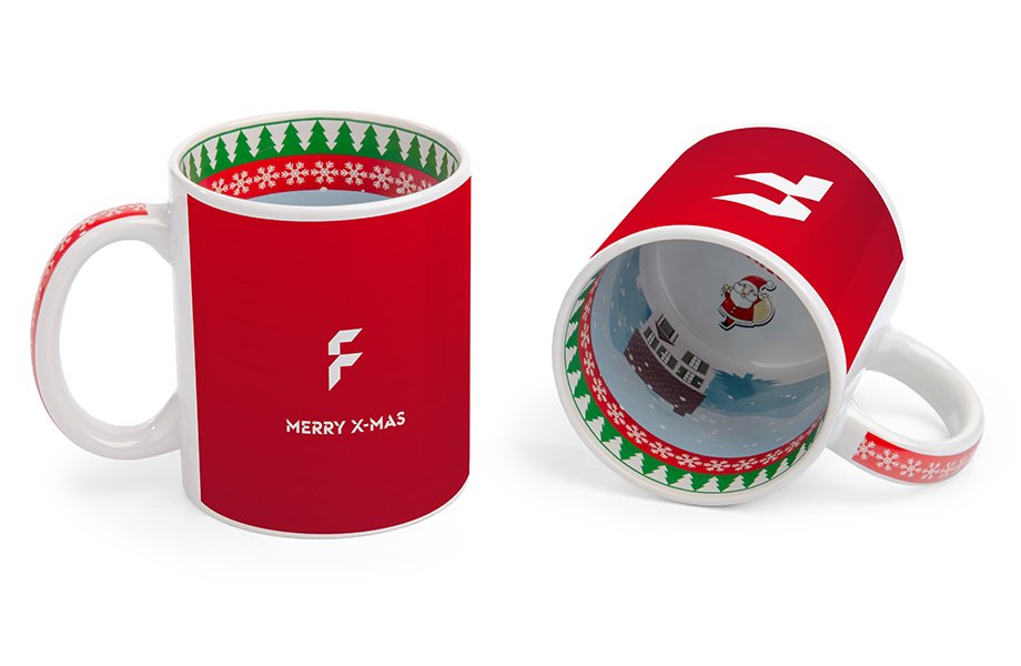 Weihnachtstassen mit Motiv