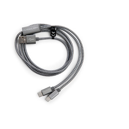 3-in-1-Ladekabel, umwoben