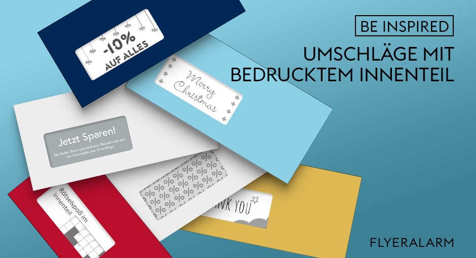 Briefumschläge auf der Innenseite bedrucken