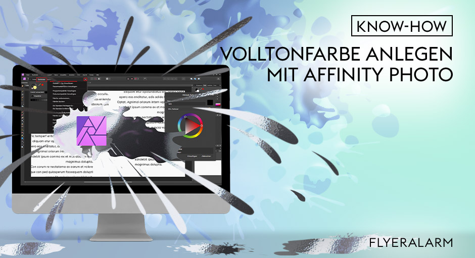Volltonfarbe anlegen mit Affinity Photo