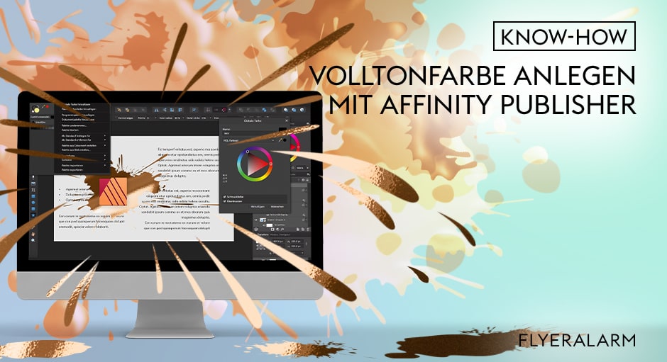 Volltonfarbe anlegen in Affinity Publisher