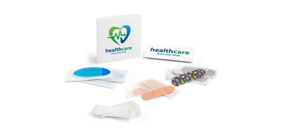 FLYERALARM Pflastermäppchen als Praxis-Werbeartikel