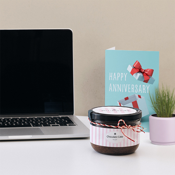 Bedruckbare Kuchen im Glas