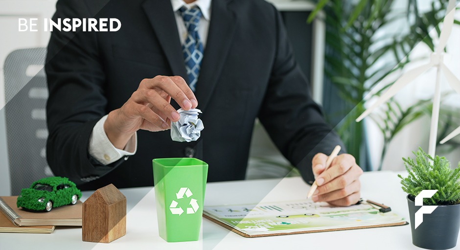 FLYERALARM Blog Titelbild nachhaltiger arbeiten