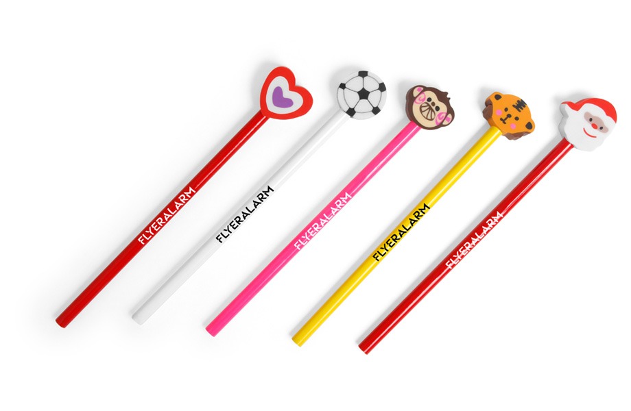 Bleistifte mit Radiergummi