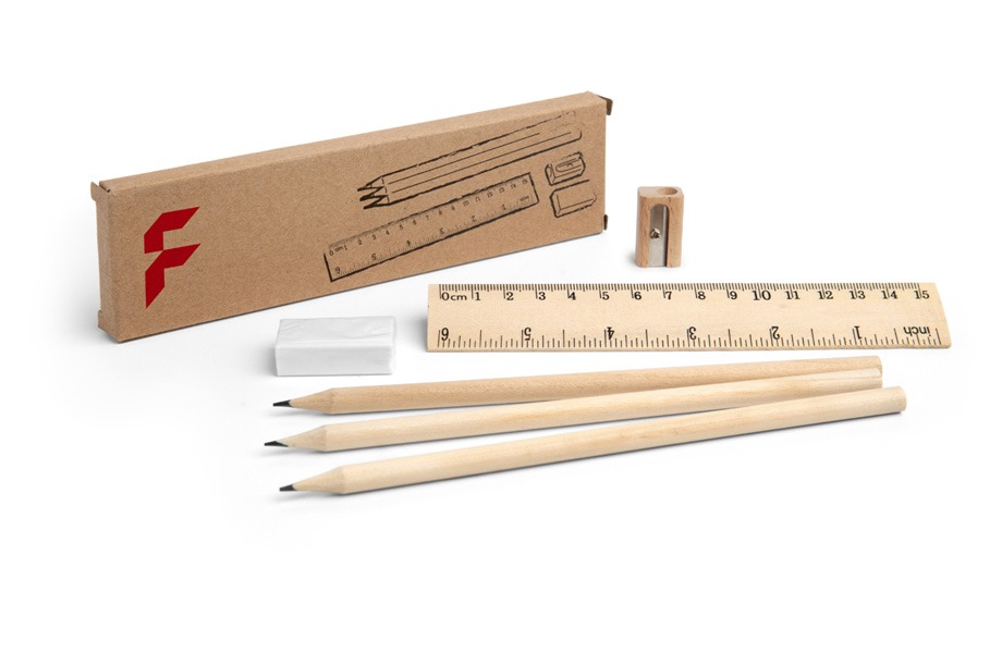 Zeichensets aus Holz