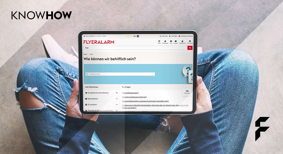 Erste Bestellung bei FLYERALARM