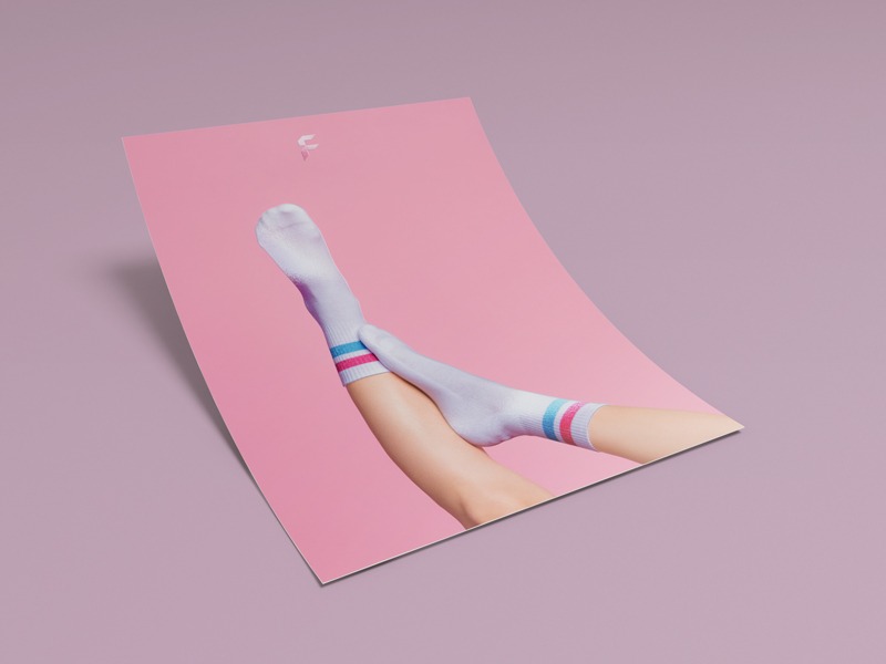 Flyer mit Soft-Feel und Relieflack