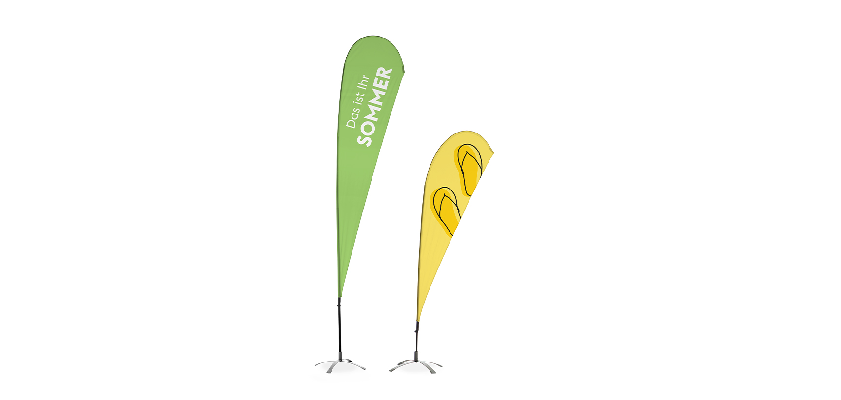 Marketing auf Festivals: Beachflags