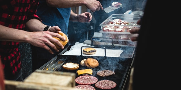 Burger braten