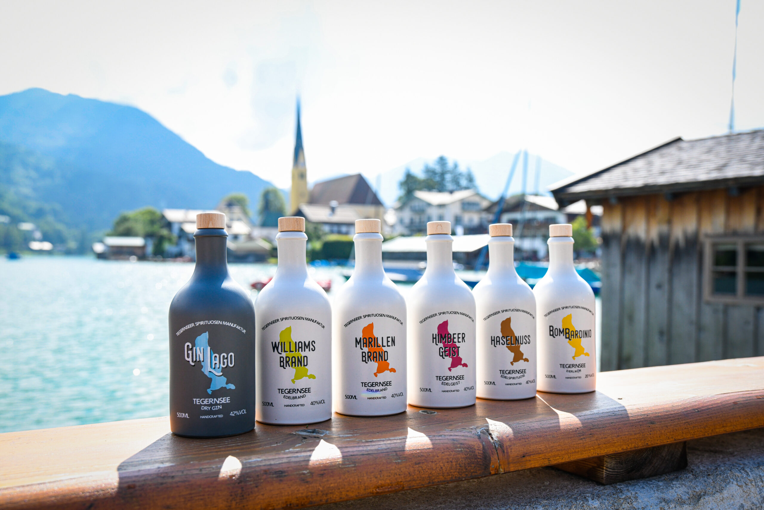 Die Spirituosen der GIN LAGO Familie